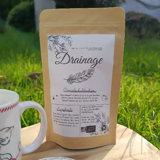 Tisane drainage bio - Cassis, romarin, ortie, reine des prés